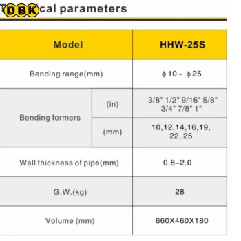 Máy uốn ống 10-25mm TLP HHW-25S-3