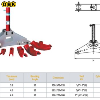 Máy uốn ống thủy lực 10 tấn TONNERS DPB-2-4